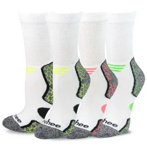 TeeHee Socks Men's Diabetic Bamboo Crew Bright 3-Pack (11987)