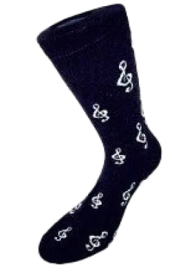 Treble Clef Socks