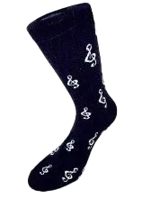 Treble Clef Socks