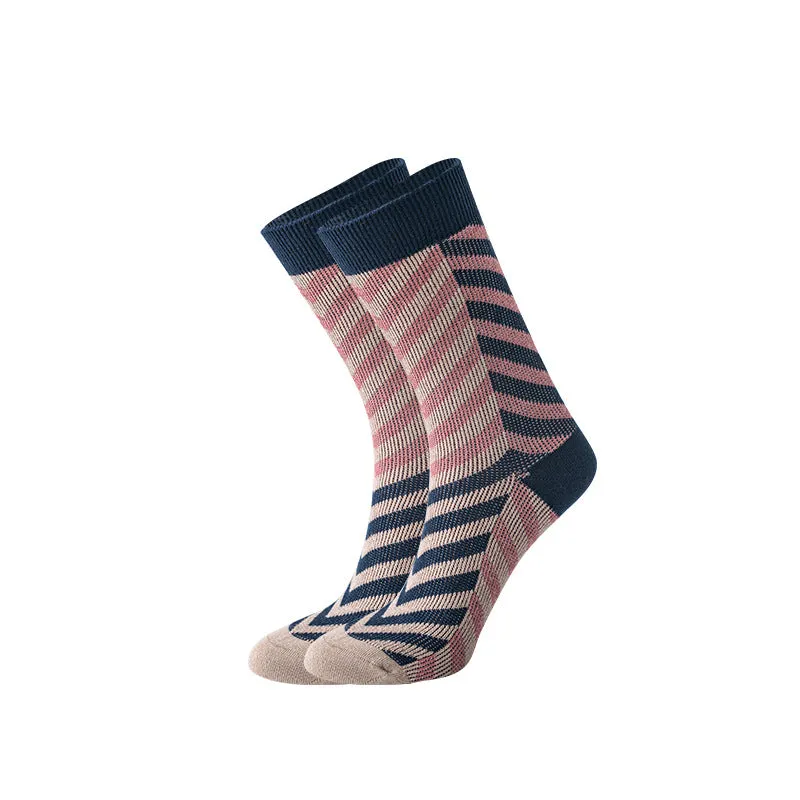 Tube Socks Men's Retro Striped Socks