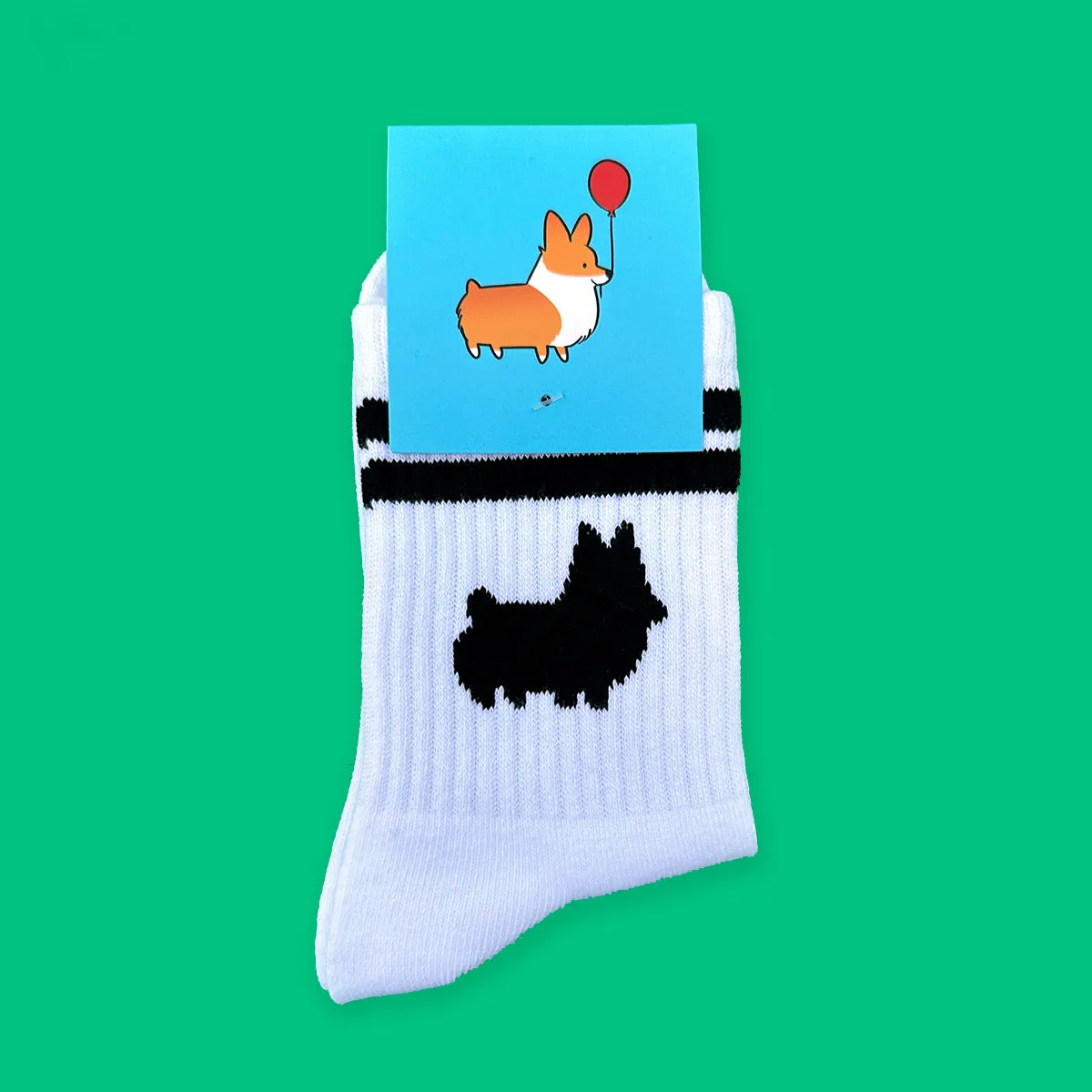 White Corgi Crew Socks (restocked!)