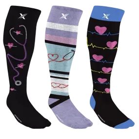 Wide Calf Graduated Socks (3-Pairs)