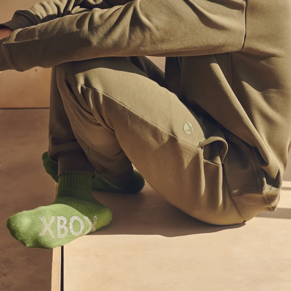 Xbox Essentials Olive Crew Socks