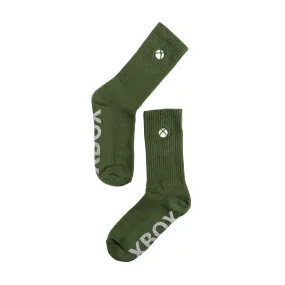 Xbox Essentials Olive Crew Socks